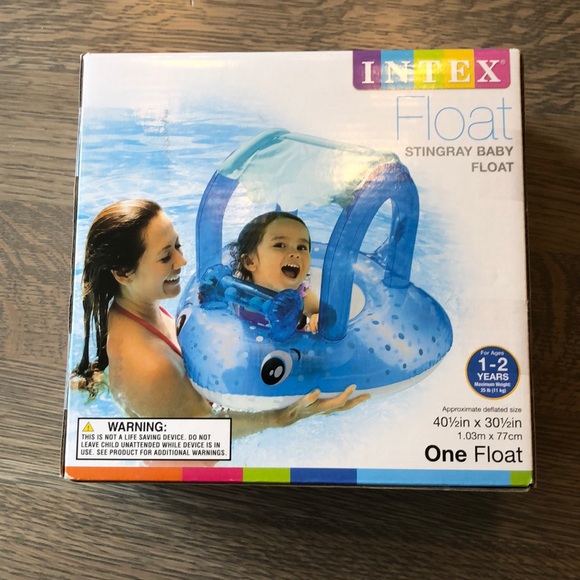intex baby float with canopy